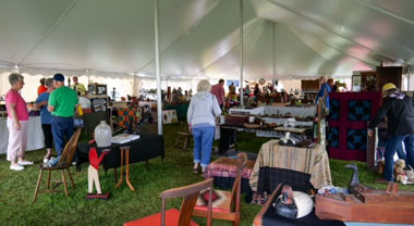 under the tent displays